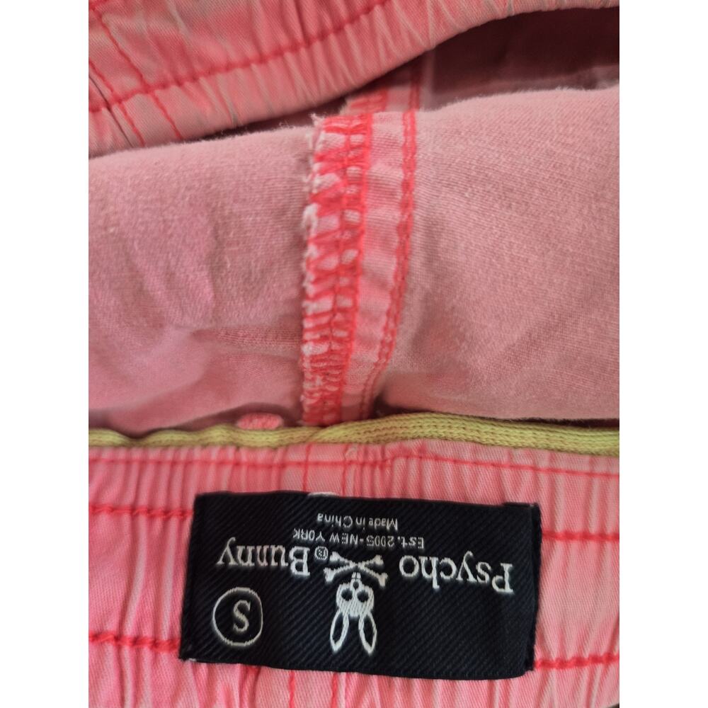 Psycho Bunny Drawstring Shorts 6" Men’s, Pink, Size Small - Picture 2 of 9